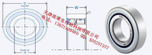GMNFK6206-2RS單向軸承圖紙