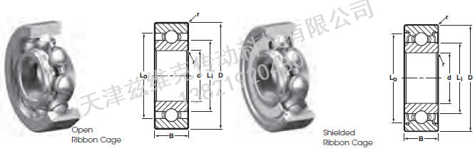 NHBB SSR-1902 深溝球軸承圖紙