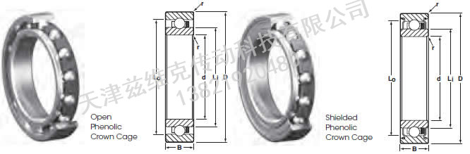 NHBB SSRI-1038 力距管球軸承圖紙