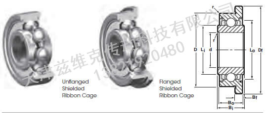 NHBB SSR-3ZZEE 深溝球軸承圖紙