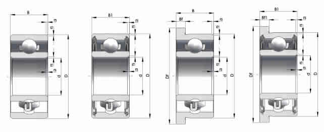 德國HQW深溝球軸承694圖紙