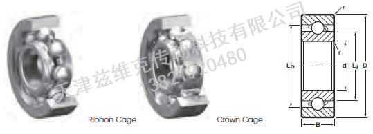 NHBB SSRI-3332 深溝球軸承圖紙