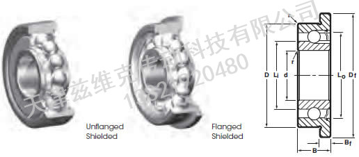 NHBB SSRI-5532ZZF 深溝球軸承圖紙