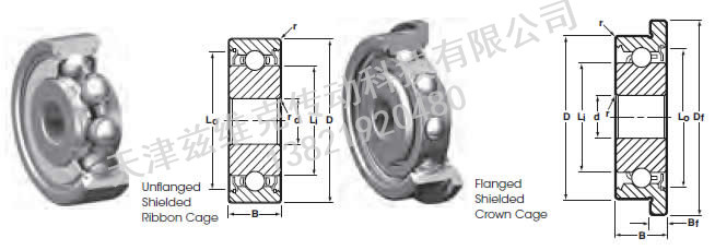 NHBB SSR-2280ZZW021 深溝球軸承圖紙
